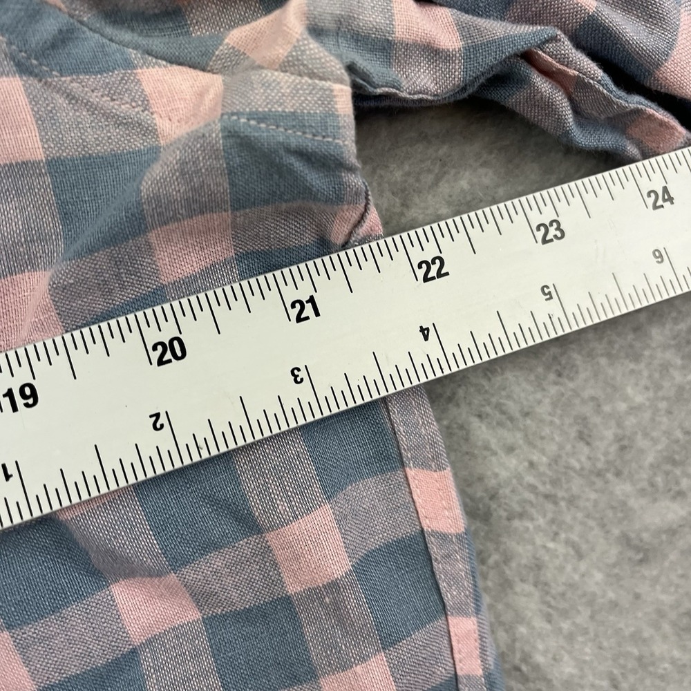 UNTUCKit Linen Shirt Mens Large Blue/Pink Button Down Linen Lightweight L - Picture 5 of 9